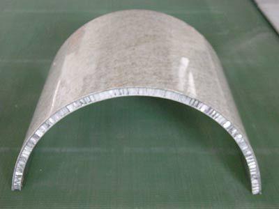 弧形石纹铝蜂窝板